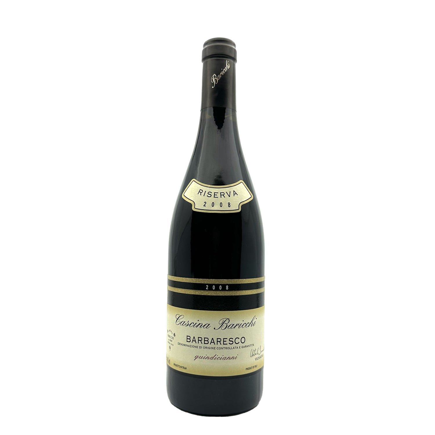 Cascina Baricchi Barbaresco Riserva Quindicianni 2008