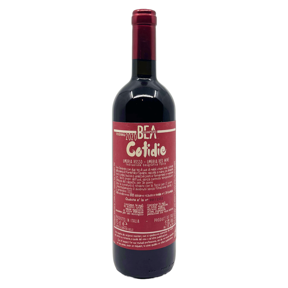 Paolo & Giampiero Bea 'Cotidie' Umbria Rosso 2020