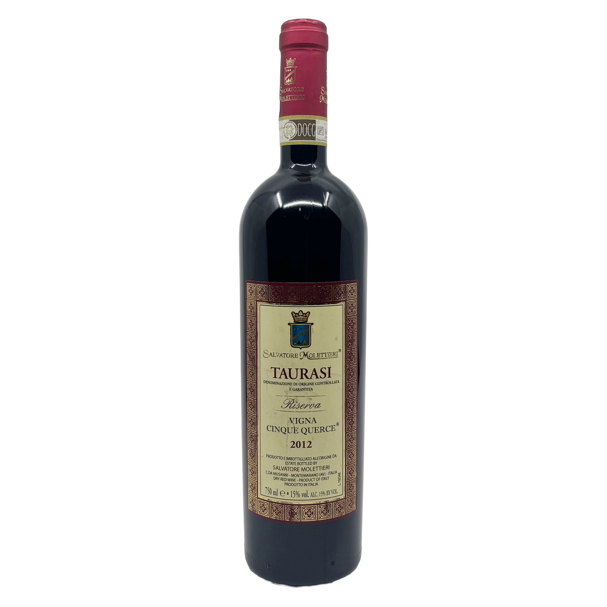 Salvatore Molettieri Taurasi 'Cinque Querce' Riserva 2012